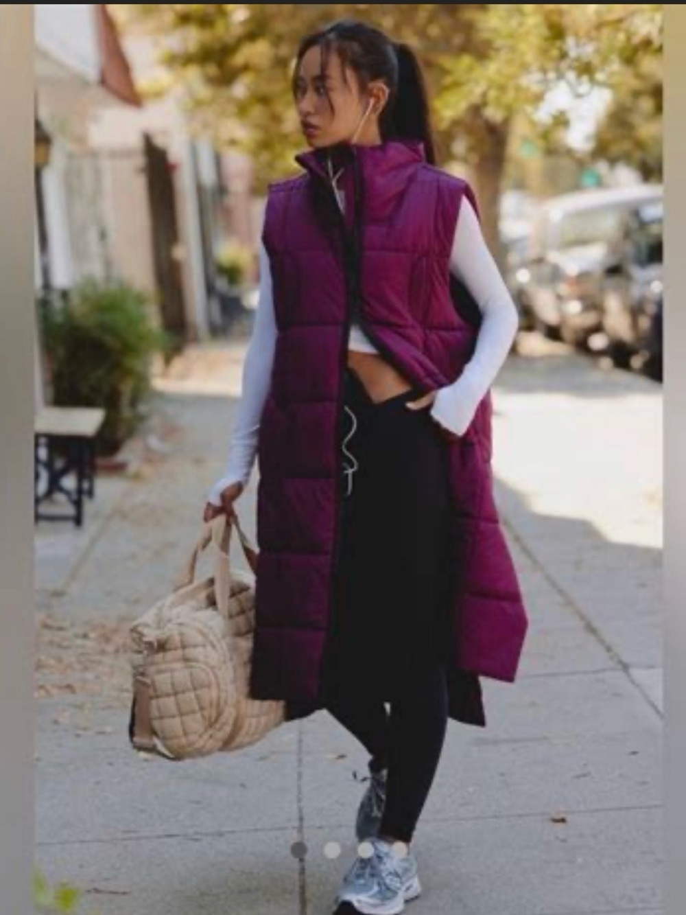 FP Movement | On the Move Packable Puffer Vest | Black Cherry/ Wine Bordeaux | L